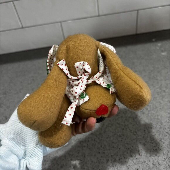 Vintage 90s Hallmark Rhonda From Rodney Reindeer Line Stuffed Animal Plush Toy - Picture 5 of 8